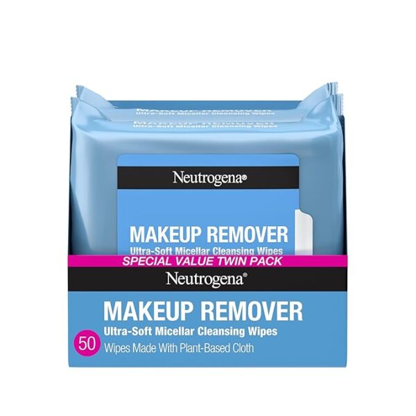 Neutrogena Micellar Makeup Remover Wipes – Twin Pack (50 ct)